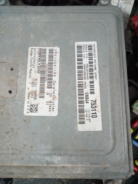 ЭБУ Dodge Avenger 2008 г.  2.0 л бензин Одесса