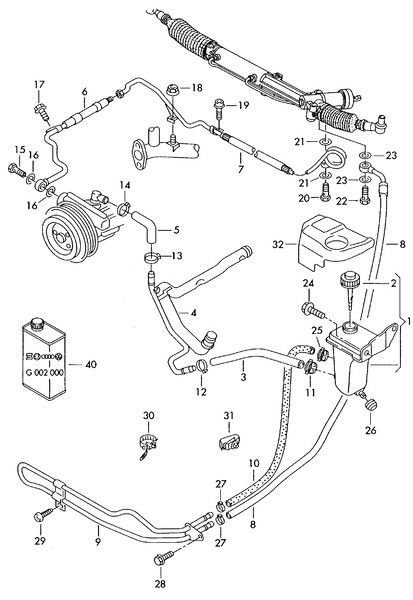 Шланг г/у Audi A6 allroad quattro  2001 універсал 2.7 Бензин 