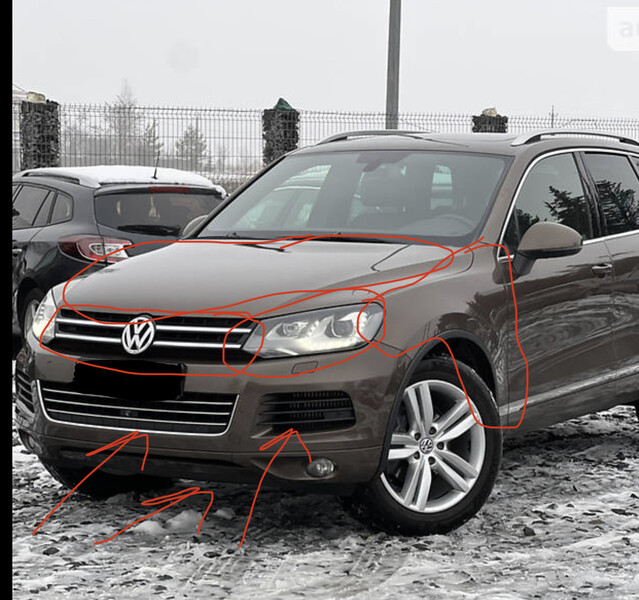 Бампер передній Volkswagen Touareg  2012 3.0 Дизель 