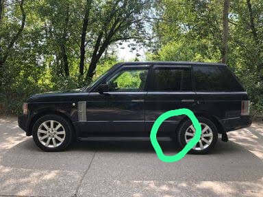 Задний левый порог (угол порога) Land Rover Range Rover 2004 г.  4.4 л бензин Харьков