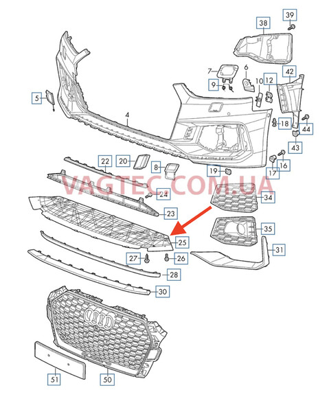 Защита бампера Audi RS5  2018 купе 2.9 Бензин Ровно