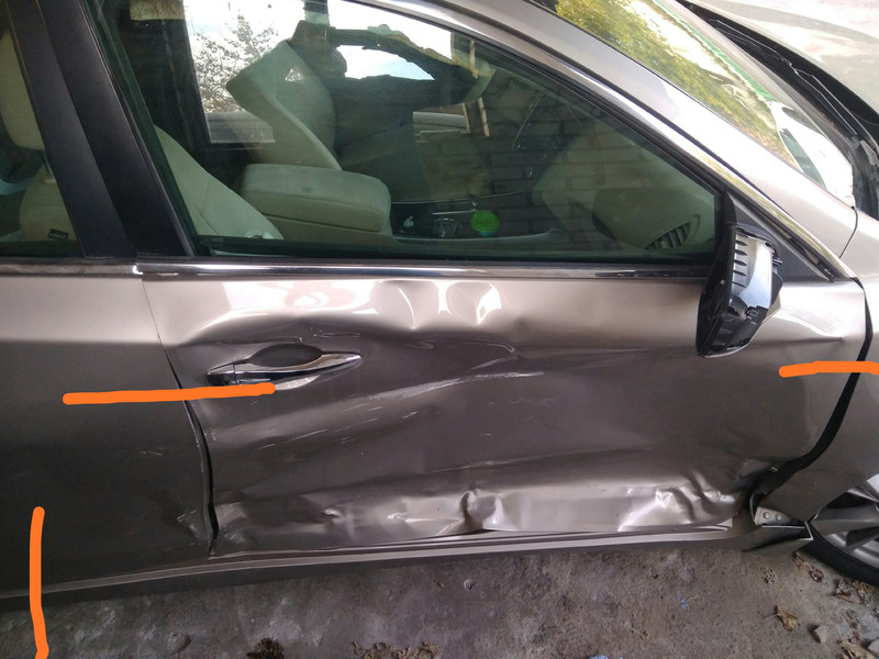 Порог правый с центральной и передней стойками Nissan Altima  2013 2.5 Бензин 