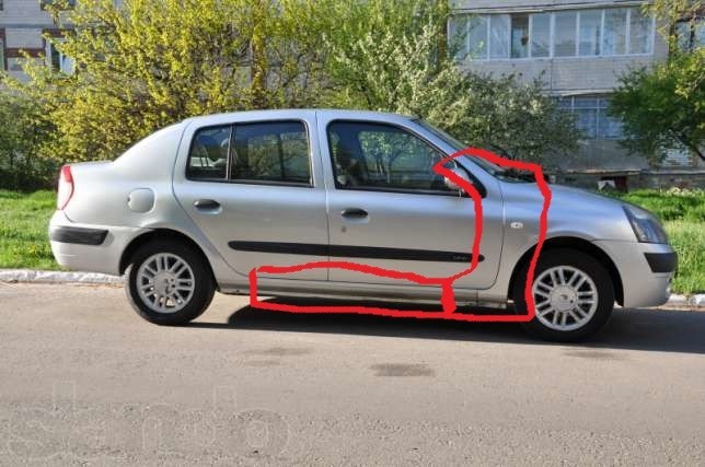 Стойка,Порог,.Крыло Renault Symbol 2004 г.  1.4 л бензин Киев