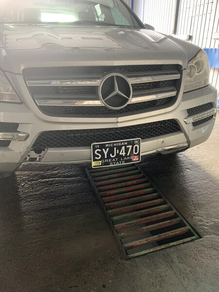 Накладка бампера хром Mercedes-Benz GL-Class X164  2011 3.0 Бензин Ковель