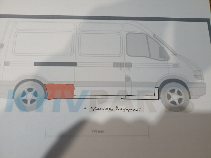 Поріг кузова Opel Movano  2004 2.5 Дизель 