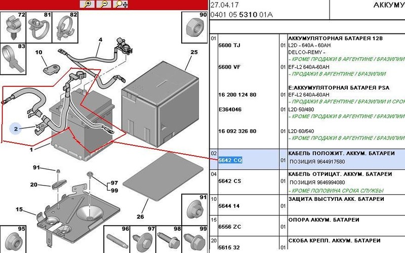 Силовой кабель "," Citroen Berlingo  2007 1.9 Дизель Киев