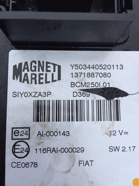Модуль bsi блок предохранителей эбу 1371887080 y503440520113 Fiat Ducato  2013 3.0 Дизель Ковель