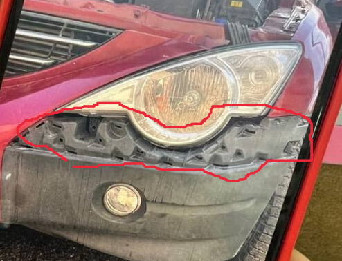 Накладка бампера SSangYong Actyon  2005 2.0 Дизель Харьков