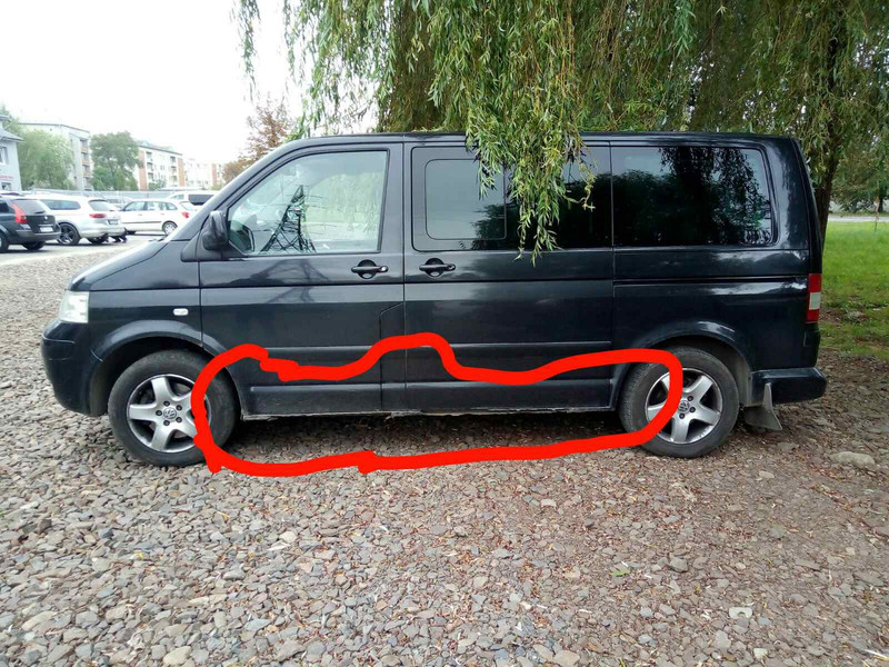Порог кузова левый Volkswagen Multivan 2006 г.  3.2 л бензин Львов