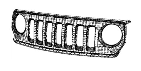 Решітка радіатора 68091526AA   Jeep Patriot