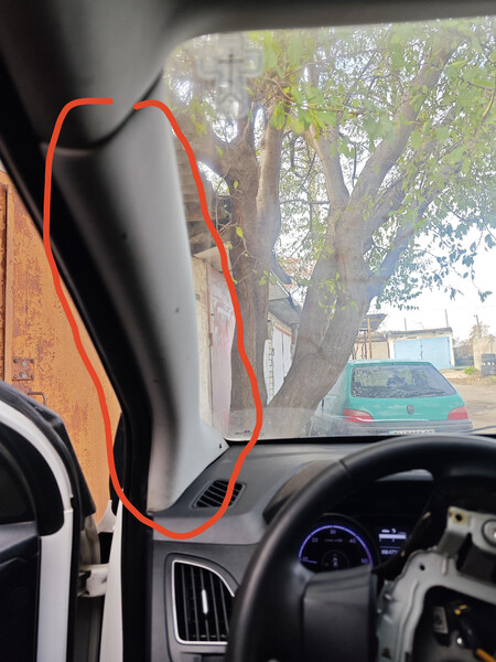 Накладка стойки левая в салоне Hyundai ix35  2013 2.0 Дизель 