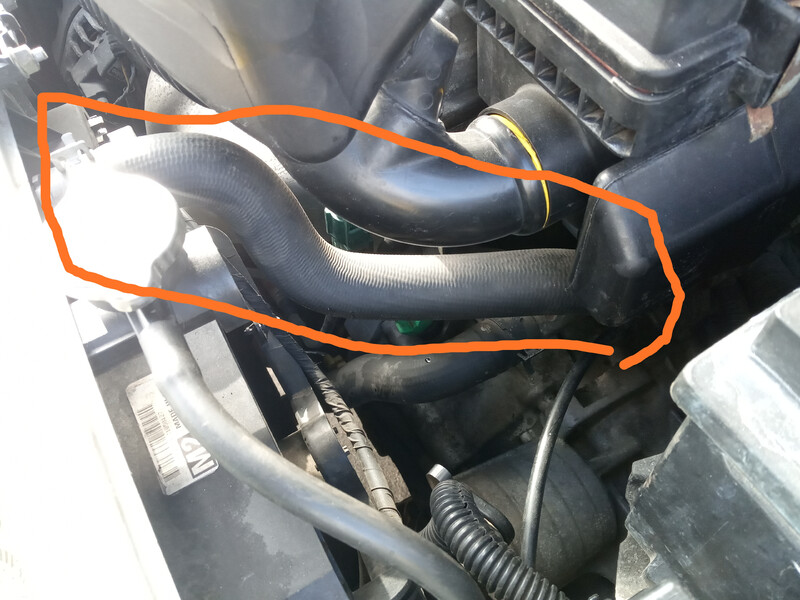 Верхний патрубок радиатора Nissan Micra K12  2005 хэтчбек 1.2 Бензин Коростышев