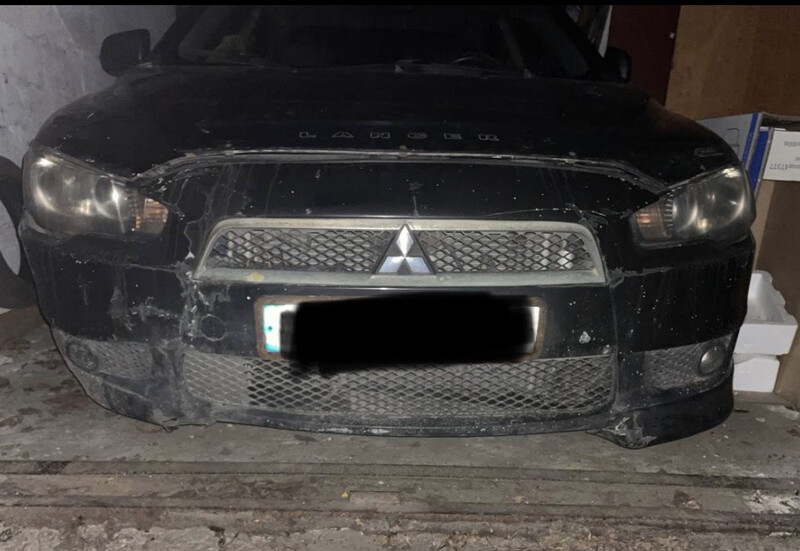 Бампер передний Mitsubishi Lancer 9  2007  Электро 
