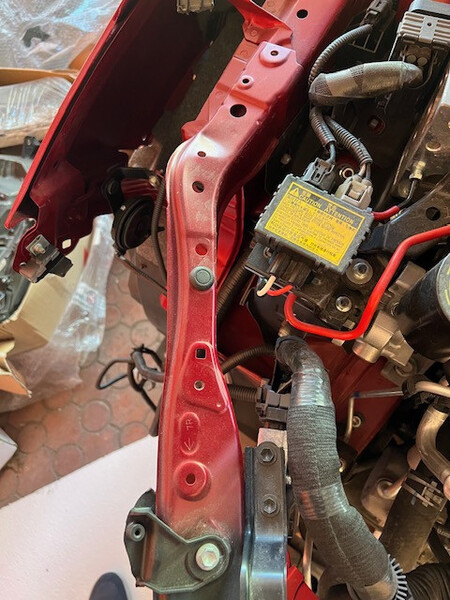 Radiator support tie bar extension (right, upper) Lexus RX 450hl 2021 Днепр