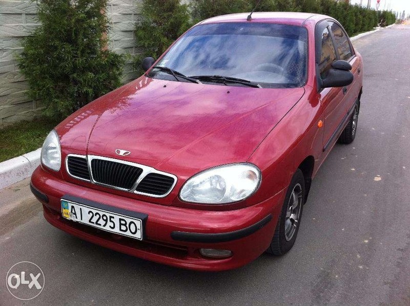 Крыло переднее левое гнилая вишня красное Daewoo Lanos  2010 1.5 Бензин Киев