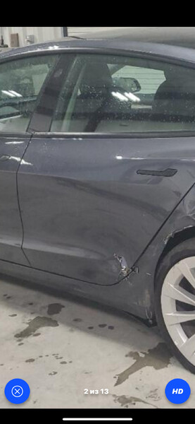 Задний дверь левый серый Tesla Model 3  2022 73.0 Электро Киев
