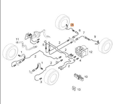 Гальмівна трубка Opel Movano  2005 1.9 Дизель 