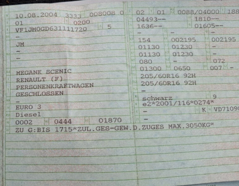 Мотор голый Renault Grand Scenic 2 универсал 2004 г.  1.9 л дизель Кривой Рог