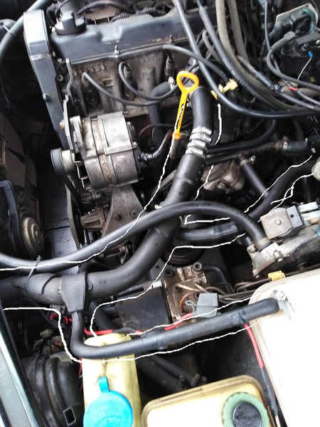 Патрубок Audi 100  1994 2.0 Бензин Хмельницкий