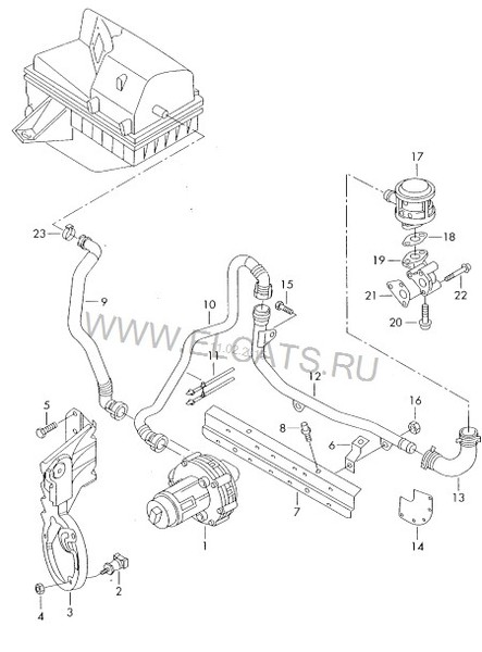 Шланг соеденительный 3BO131149B   Volkswagen Passat