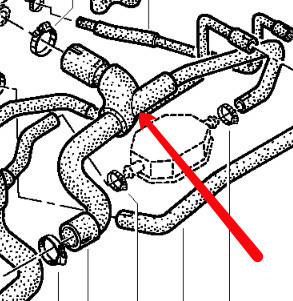 Верхній патрубок радіатора 7700842092   Renault Megane