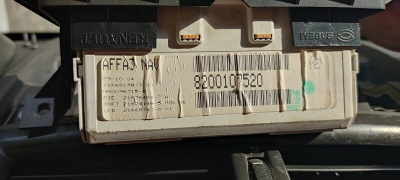 Дисплей бортового компьютера Renault Laguna 2  2005 універсал  Бензин 