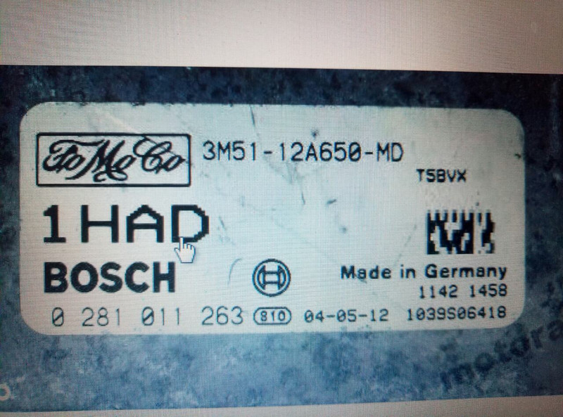 Электронный блок управления двигателем 3M51-12A650-MD   Ford C-Max