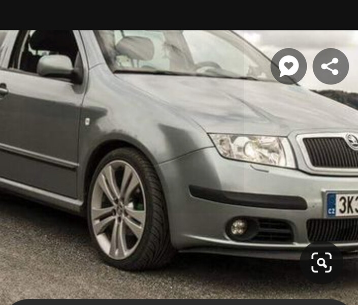 Спойлер бампера Skoda Fabia  2005 Подгородное