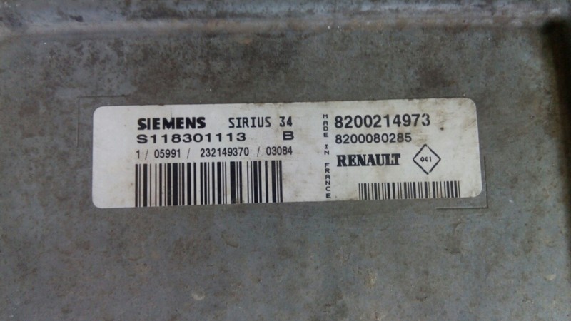 Электронный блок управления двигателем комплект Renault Clio  2003 хэтчбек 1.4 Бензин Днепропетровск