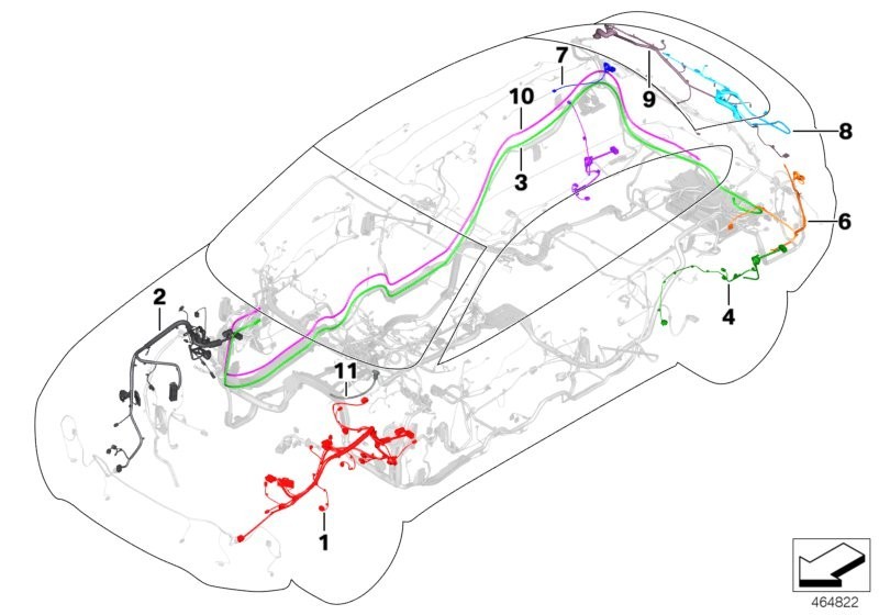 Проводка двигуна BMW X3 E86  2005 2.5 Бензин 
