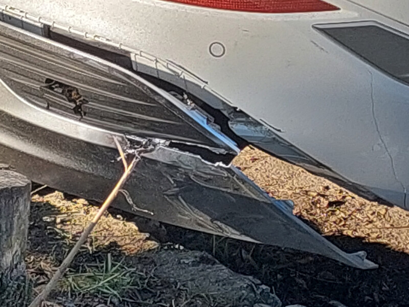 Бампер задний нижняя хромированная накладка Hyundai Santa FE  2023 2.2 Дизель Чорноморськ