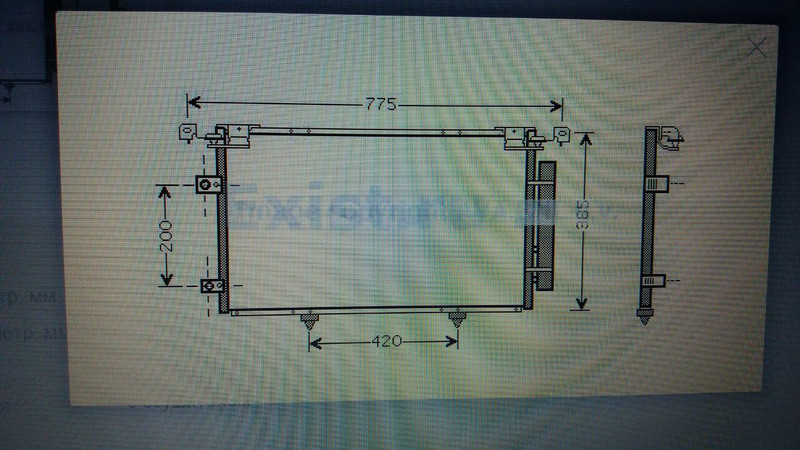 Радіатор кондиціонера Lexus ES Sl 2003 3.0 Бензин 