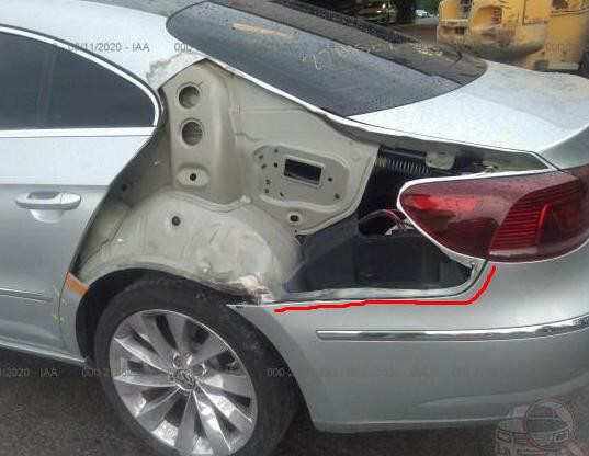 Крыло заднее левое Volkswagen Passat CC  2012 3.3 Бензин Львов