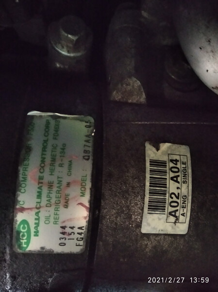 Компрессор кондиционера Hyundai H1  2010 2.5 Дизель Вараш