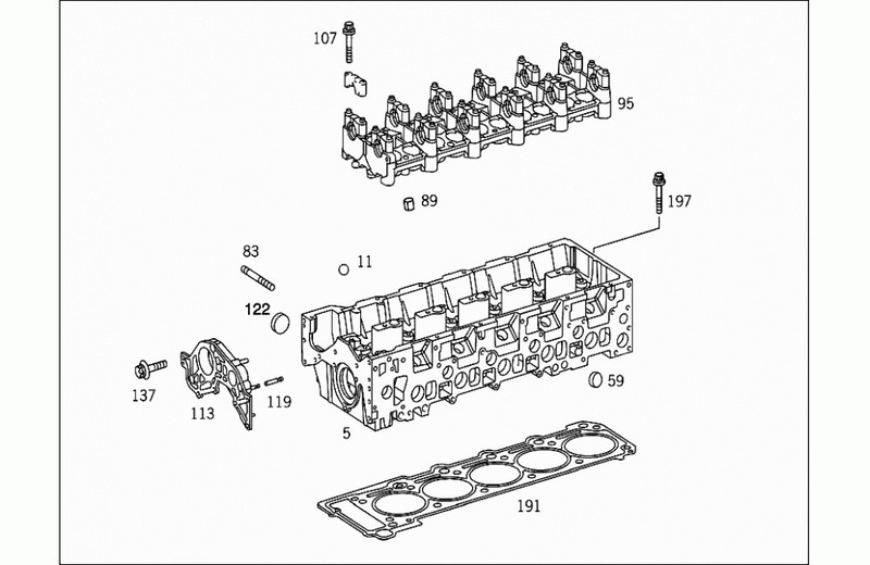 Крышка передняя головки блока Mercedes Sprinter 906.633 2006 р.  2.2 л дизель Черкаси