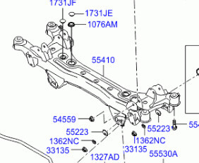 Задня балка Hyundai Sonata NF 5  2008 2.4 Бензин 