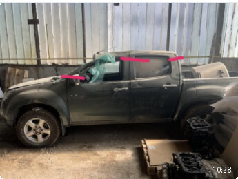 Крыша со стойками передними Isuzu D-Max  2013 2.5 Дизель Хмельницкий
