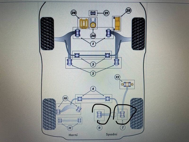 Сайлентблоки задніх важелів Ford Focus 3  2013 хетчбек 2.0 Бензин 