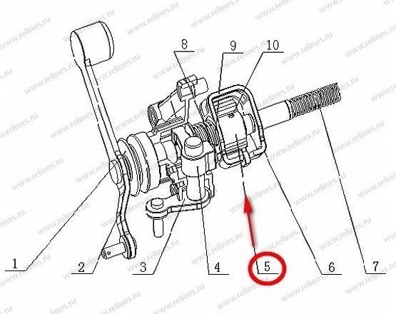 Вилка переключения передач (язычок, цилиндр) Geely MK  2010 1.6 Бензин Черкассы