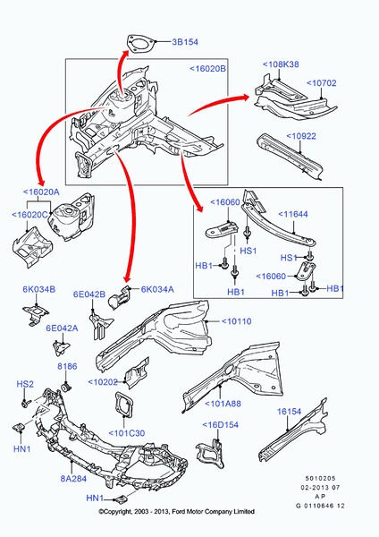 Усилитель бампера 8A284   Ford C-Max, Ford Focus