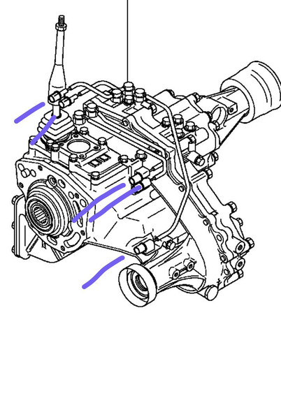 Раздатка MR518701   Mitsubishi L 200