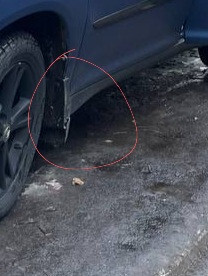 Брызговик передний левый Lexus RX 400 2006 г.  3.3 л гибрид Запорожье