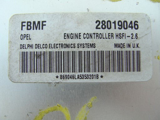 Блок управління дигуном Opel Combo  2006 універсал 1.6 Бензин 