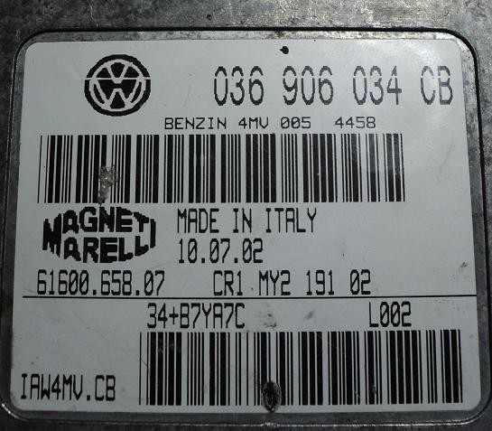 Электронный блок управления двигателем 036 906 034 CB   Skoda Fabia