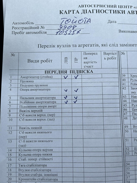 Амортизатор Toyota Camry 70  2018 2.5 Бензин Калиновка