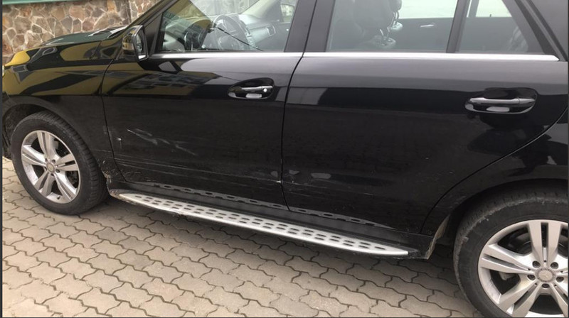 Двері передні ліві голі Mercedes GLE-Class 2015 р.  2.2 л дизель Львів