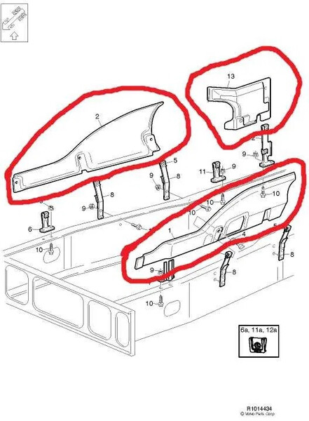 Звукопоглатитель 20532533   Volvo FM