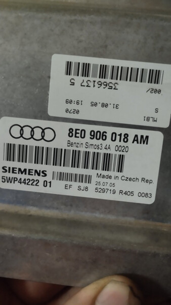 Блок управления двигателем Audi A4 B7  2005 1.6 Бензин Винница