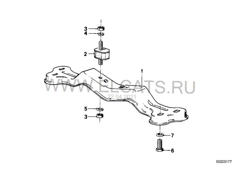 Балка акпп BMW 7 Series 735 1985 г.  3.5 л бензин Киев