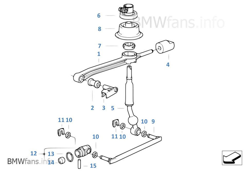 Кулиса в сборе BMW Z3  1996 1.8 Бензин Каменское